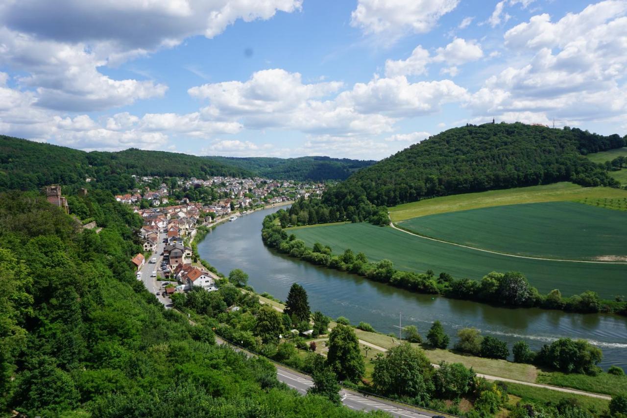FeWo am Neckarsteig mit Anbindung an Heidelberg Neckarsteinach Exterior foto