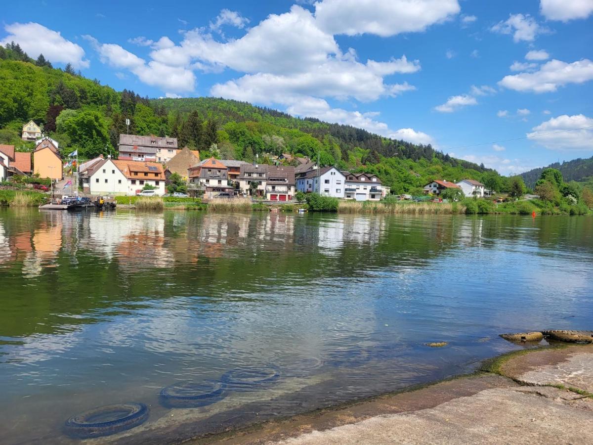 FeWo am Neckarsteig mit Anbindung an Heidelberg Neckarsteinach Exterior foto
